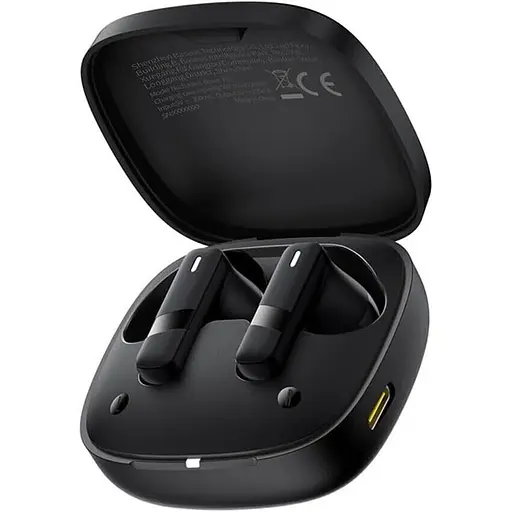 Бездротові навушники Baseus Bowie E20 True Wireless Earphones, IPX5, BT5.3, ENC, 35mAh, 500mAh, 8h, Black A00069700113-00 - фото 2
