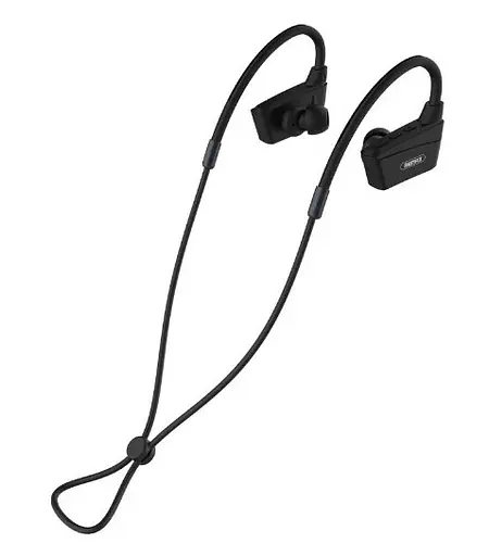 Бездротова Bluetooth стерео гарнітура Remax RB-S19 вакуумна Black
 - фото 3
