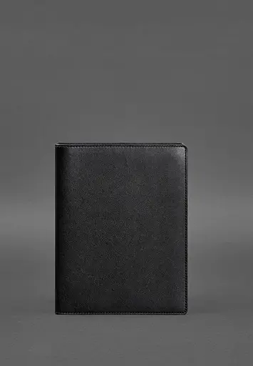 Шкіряний блокнот на сегрегаторі (м'яка обкладинка на кільцях) 13.0 чорний - фото 2