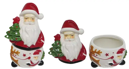 Банка керамика для сладостей "Д.Мороз" 15*8см YJ-2006-3