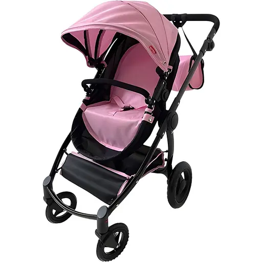 Кукольная коляска Carrello Ultra Pink 9696 2в1