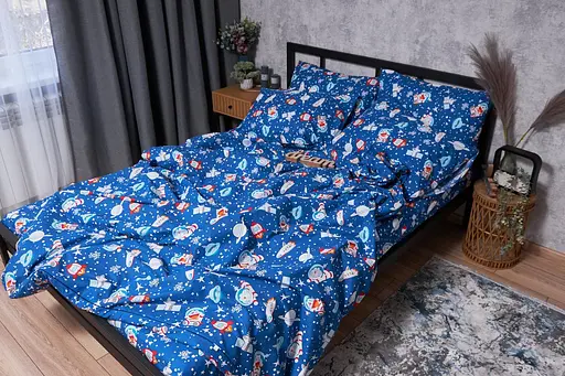 Комплект постільної білизни Moon&Star Бязь Gold Люкс Space Cats King Size 220x240 наволочки 2х70х70 - фото 5