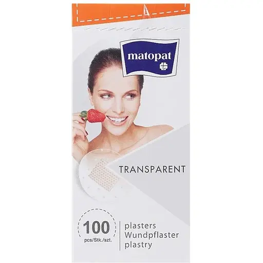 Пластир медичний Matopat Transparent 22 мм 100 шт. - фото 1