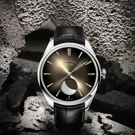 Наручний годинник чоловічий Borman Aristocrate Сріблястий (2732) - фото 5