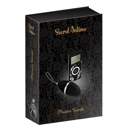 Віброяйце Secret Intime Plaisirs Secrets 7.9 см (чорний) - фото 4