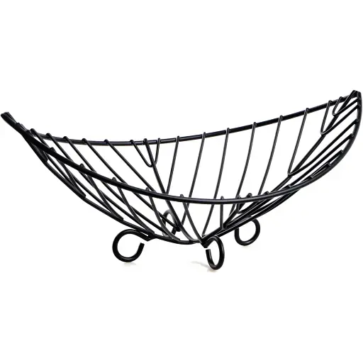 Ваза для фруктів Ringel Oder металева чорна 38x15 см (RG-9007)