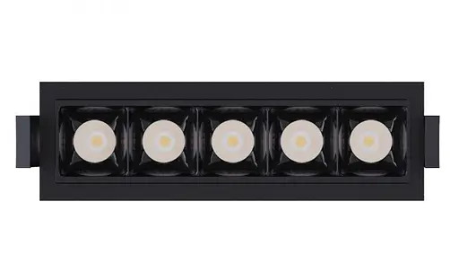 Светильник точечный врезной KLOODI KD-POINT 5X2 10W 4K BK - фото 4