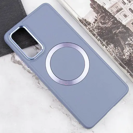 Чохол Epik TPU Bonbon Metal Style with MagSafe для Samsung Galaxy A25 5G Сірий/Lavender - фото 4