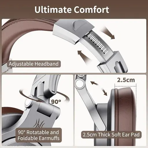 Навушники OneOdio A71 Silver Brown (A71 Silver Brown) - фото 6