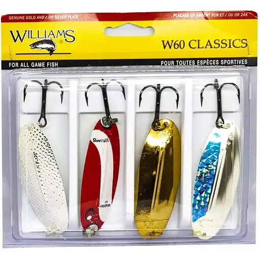 Набір блешень Williams Classic 4-Pack W60 Kit Multi Color (1102-4-60-ASST)