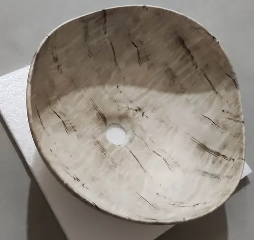 Умивальник накладний Mixxus Premium Wave-0103 marble 380x380x170 мм MP6532, Мармур - фото 4