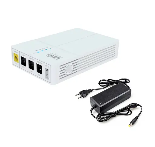 UPS ДБЖ безперебійне живлення для роутера, терміналу PON WGP Optima 9V, 12 V 2 A, 27 Вт 13500mAh + блок 12 В 3 А - фото 1