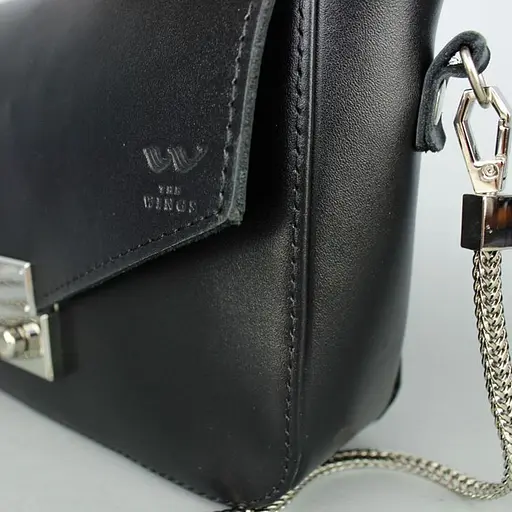 Жіноча шкіряна сумочка Yoko чорна - фото 6