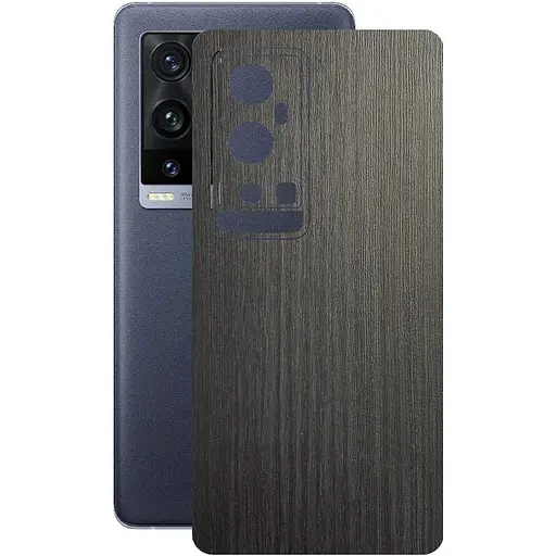 Захисна плівка StatusSKIN для Vivo X60 Pro Plus 5G Корпус Вініл Дерево сріблясто-чорне - фото 1