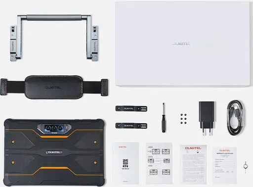 Планшет Oukitel RT8 11` FHD+ 6GB/256GB / G99 / 20000mAh / 48+32Мп / IP69K / LTE Orange with hand - фото 5