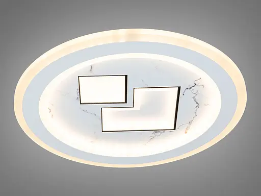 Сучасний круглий світлодіодний світильник потужністю 48 Вт, білий - фото 2