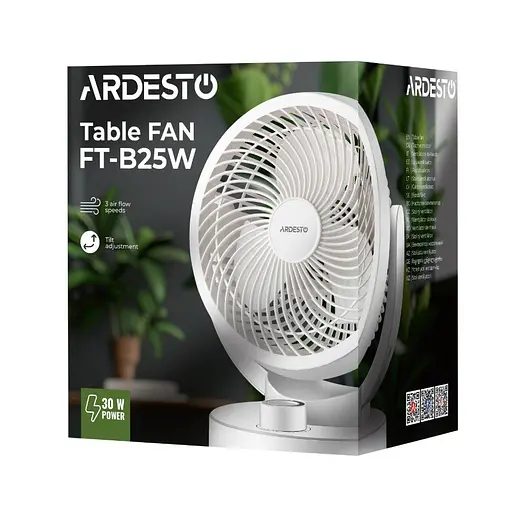 Настольный вентилятор Ardesto FTB25W 15 см 30 Вт - фото 8