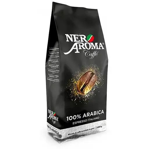 Кофе в зернах Nero Aroma 100% Arabica 1 кг - фото 1
