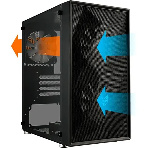 Корпус FSP CST130BASICB без БЖ Black (CST130BASICB) - фото 6