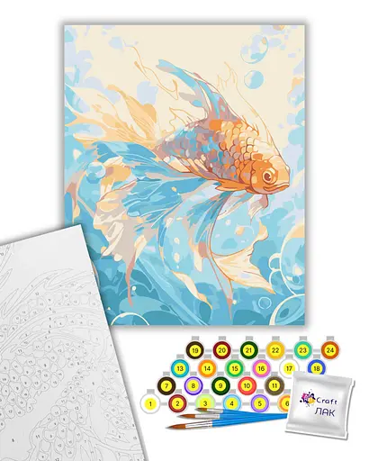 Набор для росписи ArtCraft Подводная красота 40х50 см (11691-AC) - фото 2