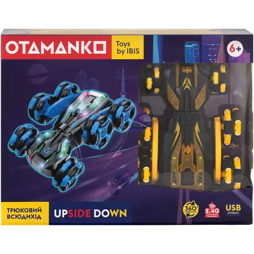 Машинка Otamanko Трюковый вездеход Upside Down Желтый - фото 8