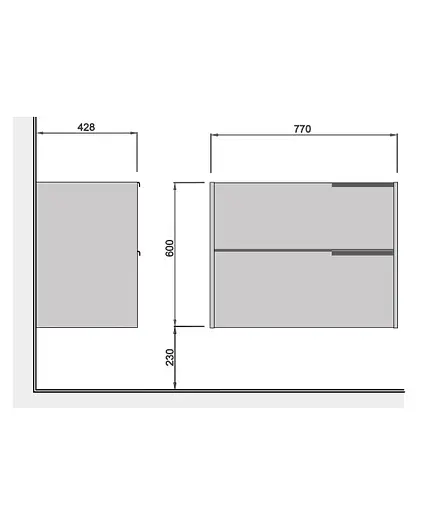 Тумба Мойдодир Grace 80-A під умивальник - фото 6