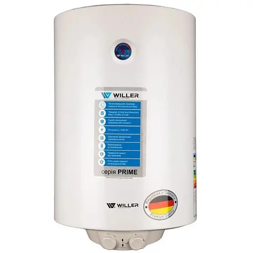 Бойлер електричний накопичувальний Willer EV80DR-Prime