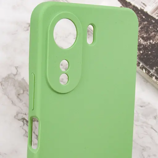 Чехол Lakshmi Silicone Cover Full Camera AAA для Xiaomi Redmi 13Coco C65 Мятный/Mint - фото 6
