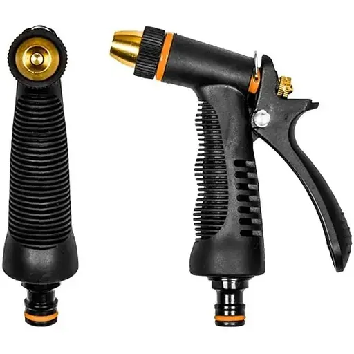 Пістолет Bradas для поливу металевий PROFI регульований BLACK LINE ECO-KT233FRS - фото 1