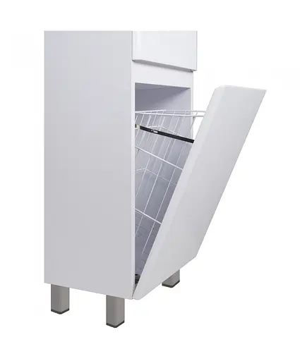 Пенал Мойдодир Палермо П-38-к-U білий підлоговий/підвісний, Білий - фото 5