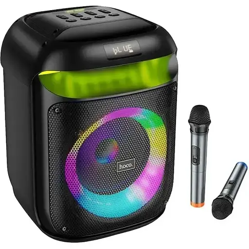 Колонка портативна Hoco HA13 Ramon 2 бездротові мікрофони - фото 1