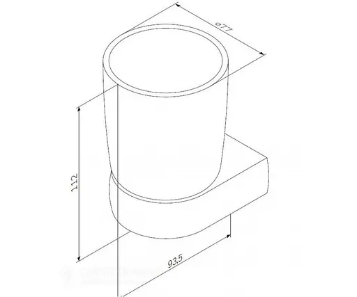 Склянка для ванної AM.PM Sensation A3034300 хром - фото 3