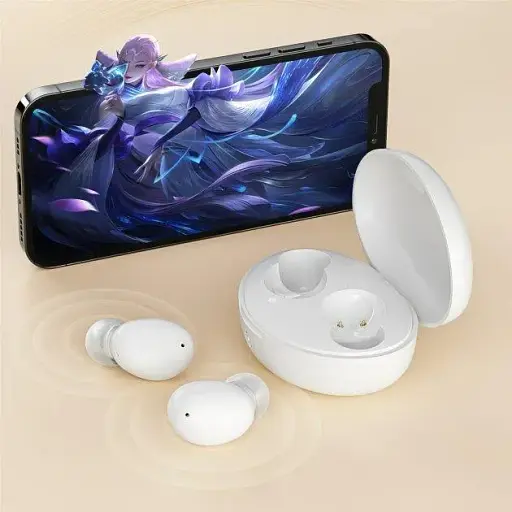 Навушники TWS QCY T16 5.0 white UA - фото 6