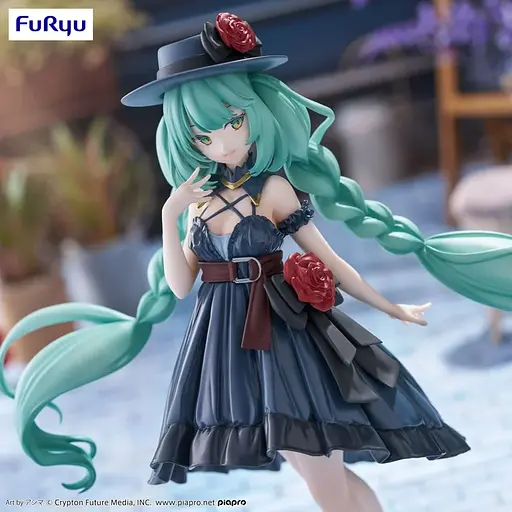Коллекционная фигурка FuRyu Вокалоид Хацунэ Мику Vocaloid Hatsune Miku Outing Dress 19 см F V HM OD 19 - фото 9