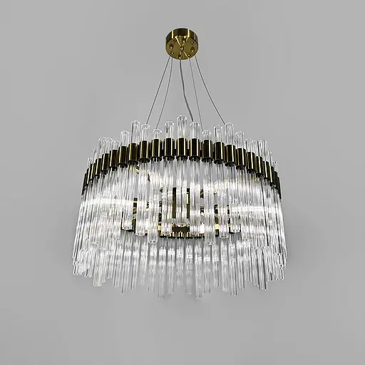 Элегантная модель подвесной люстры Ø 60 см Ст. MJ 230-600 AB | Line F - фото 4