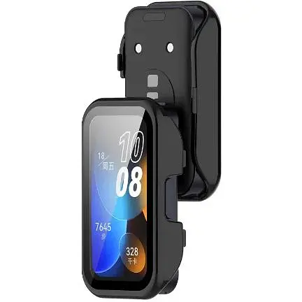 Чехол-накладка DK для Huawei Band 8 / 9 Пластик Gloss Glass Full Cover (016251) (black) - фото 2