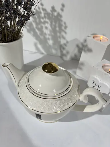 Чайник заварювальний порцеляновий Interos Снігова королева 1100 мл білий (405316-А) - фото 4