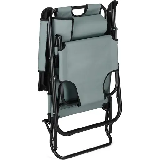 Шезлонг лежак Outtec розкладний графіт - фото 3