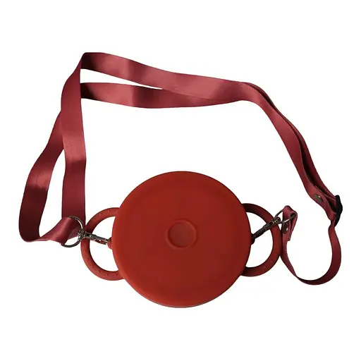 Безопасная пищевая силиконовая складная чашка oldbro 450 мл red - фото 2