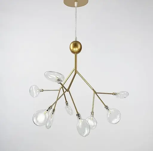 Подвесной светильник, имитирующий веточку в золотом корпусе Ст. H 686/9P GD Line F - фото 2