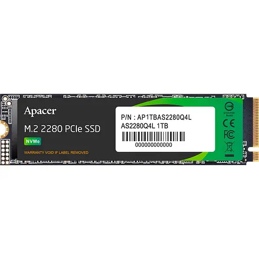 SSD накопичувач Apacer AS2280Q4L 1TB (AP1TBAS2280Q4L-1) [142489] - фото 2