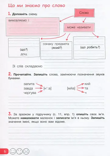 Робочий зошит з української мови та читання. 3 клас. Частина 1. До підр. Іщенко О. Л., Іщенко А. Ю. - фото 5