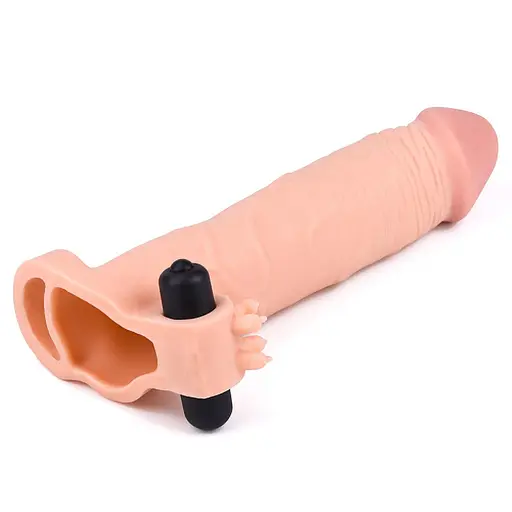 Насадка на пенис Lovetoy Pleasure X-Tender Flesh Add 3" 19.5см телесный - фото 4