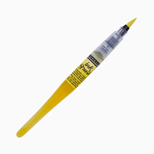 Ручка-кисть с чернилами Sennelier Ink Brush, Основной желтый (Primary yellow)