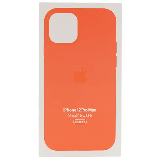 Чохол Silicone case AAA with Magsafe and Animation для Apple iPhone 12 Pro Max 6.7 Помаранчевий/Pink citrus - фото 5