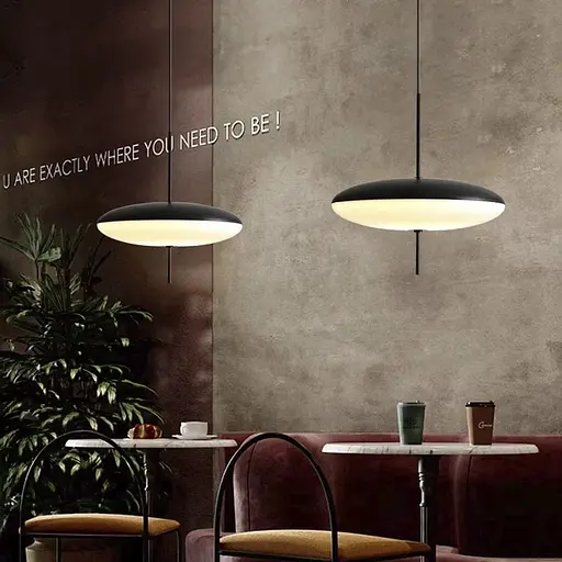 Сучасний підвісний світильник в елегантному чорному кольорі Ø 50 см | Арт. BM3-500 | Line F - фото 6