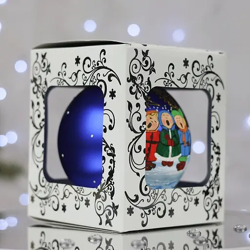 Ялинкова прикраса Санта Шоп Щедрий вечір скло (7806723196708) - фото 3