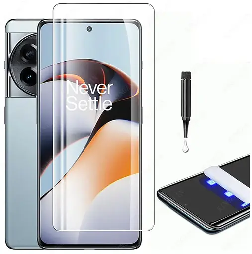 Захисне скло DK для OnePlus Ace 2 Pro UV Curved 015456 clear 2 шт. - фото 5