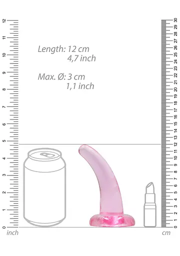 Фаллоимитатор Realrock Crystal Clear Dildo 5" 11.5 см розовый - фото 5