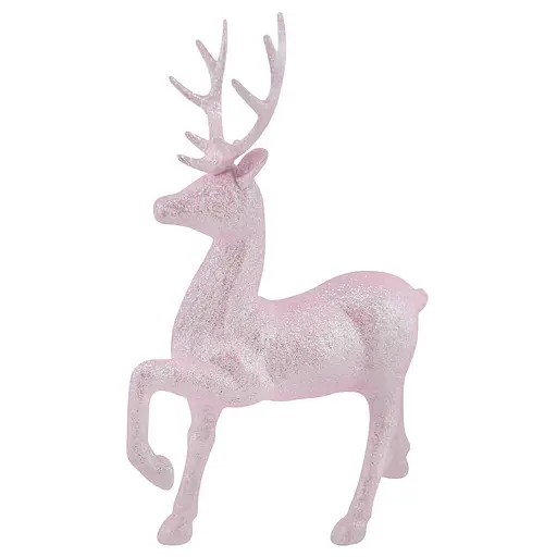 Елочная игрушка MIS LT Олень Благородный малый 11,5х5,5х16 см розовый - фото 1